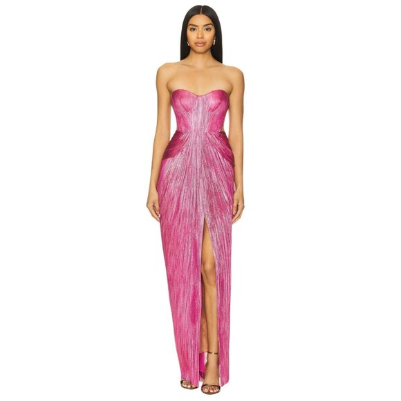 Maria Lucia Hohan Caly Gown in Raspberry 36/4 New Womens Maxi Dress - Picture 13 of 13